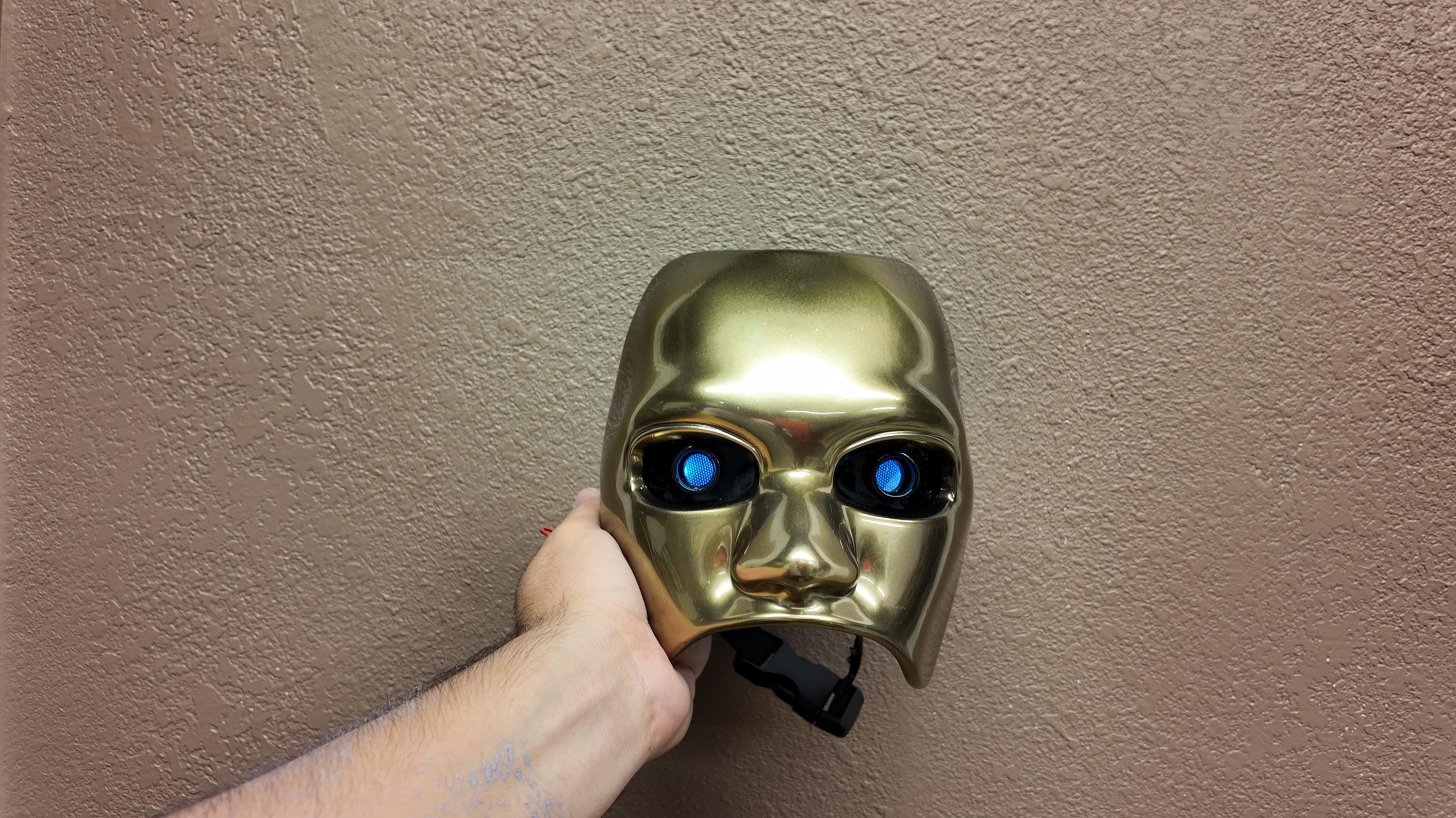 The Weeknd AHTD Tour gold Mask