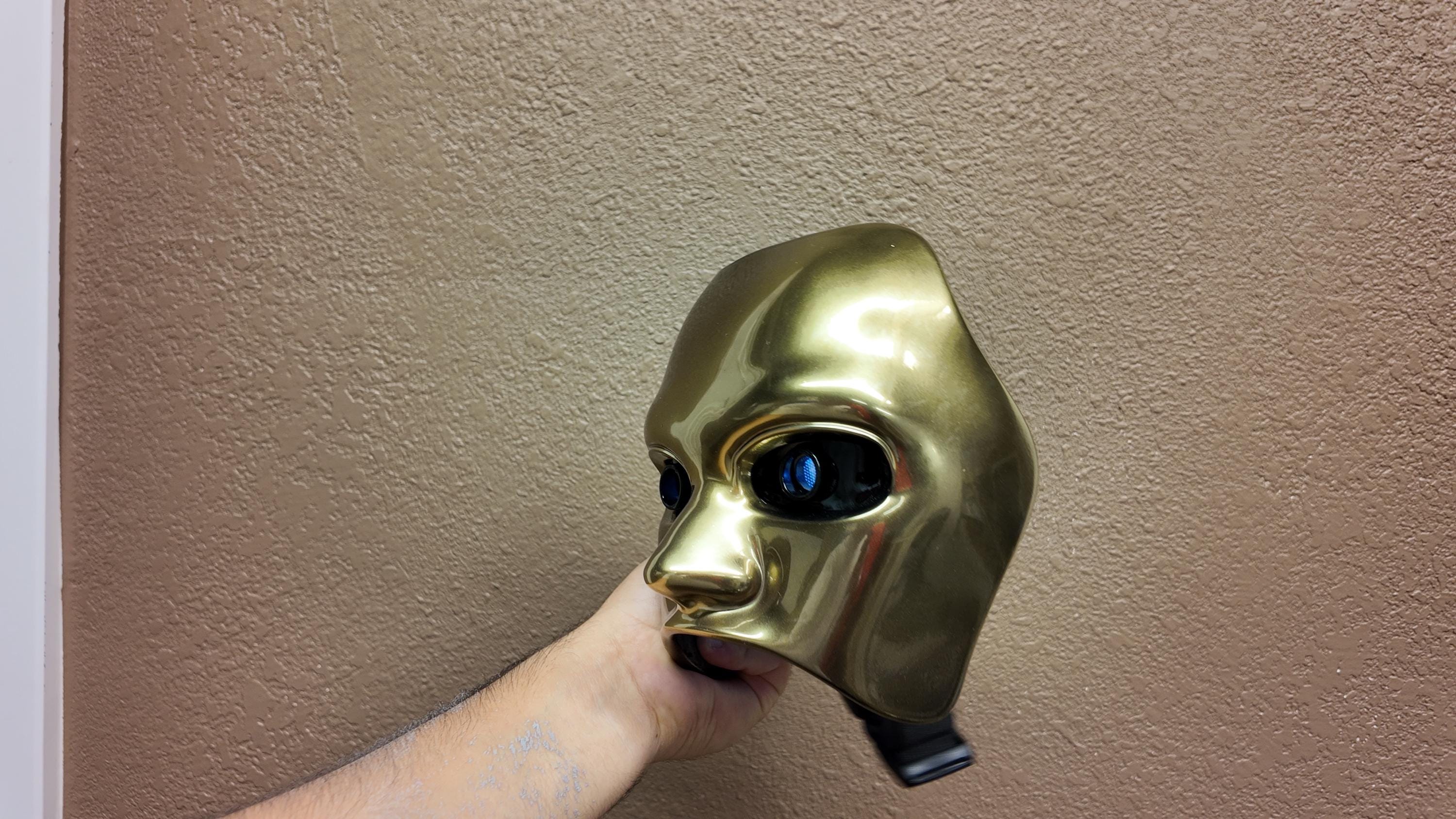 The Weeknd AHTD Tour gold Mask