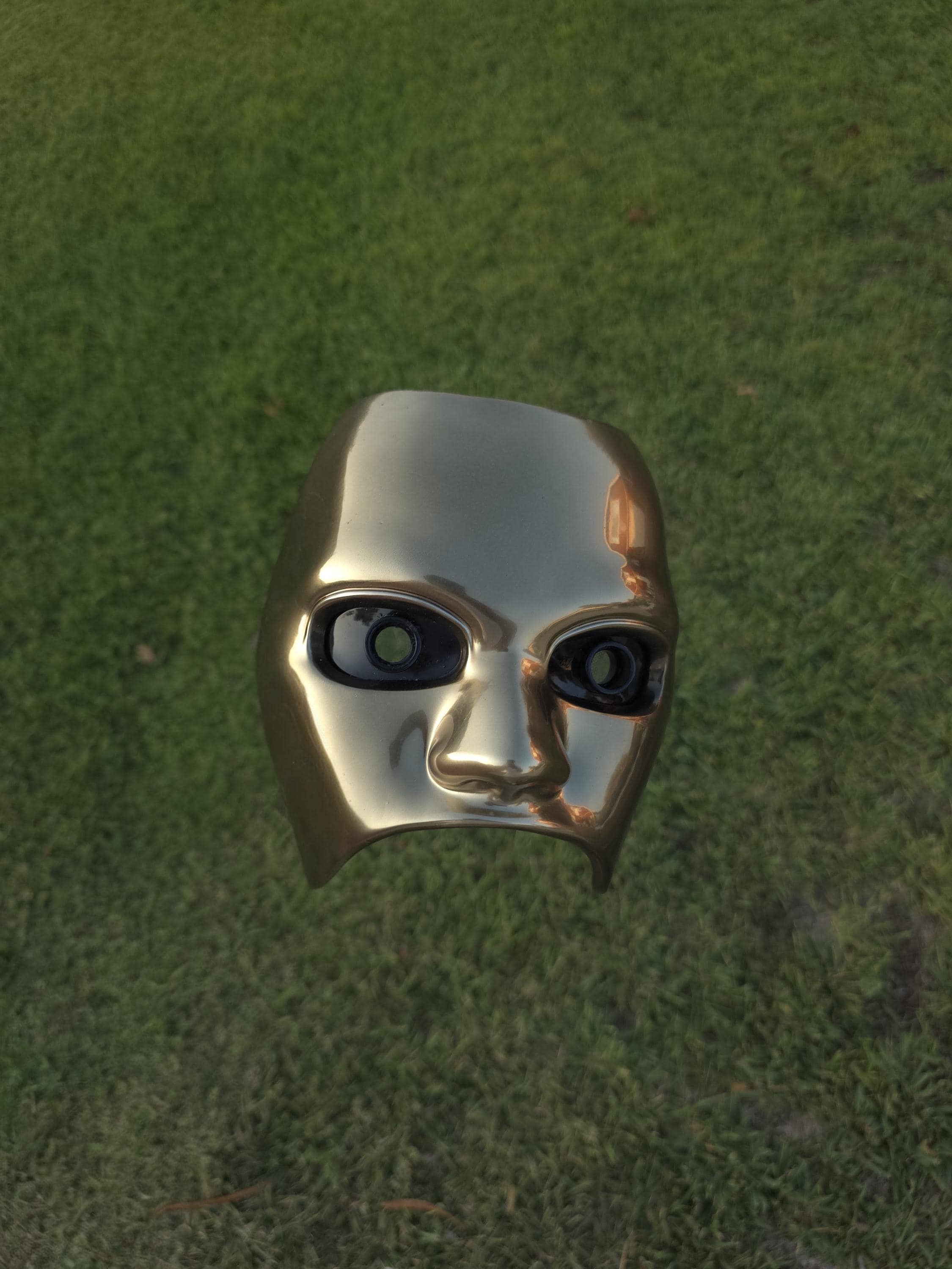 The Weeknd AHTD Tour gold Mask