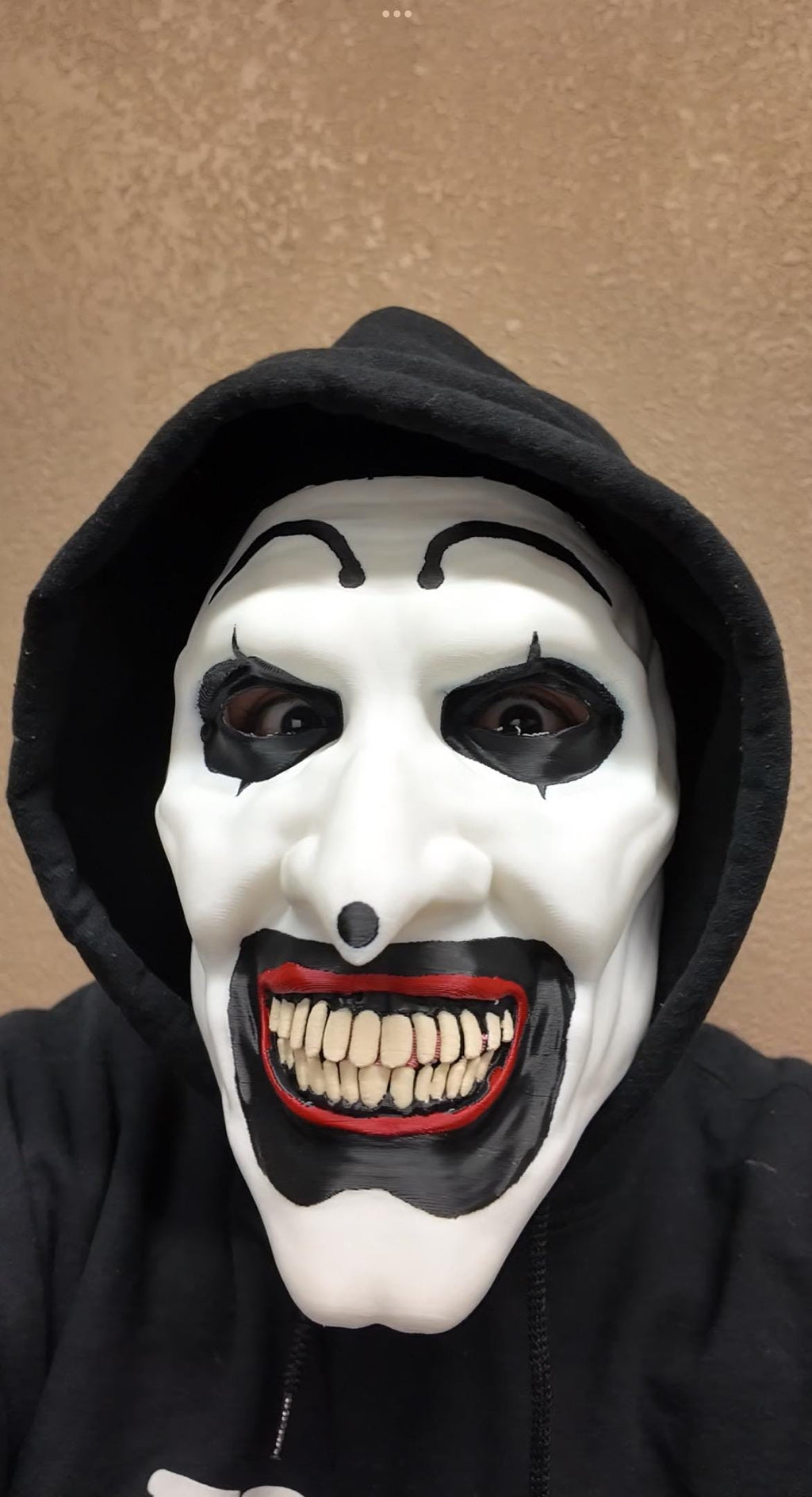 Terrifier Mask – Art the Clown 3D Printed Horror Prop for Halloween