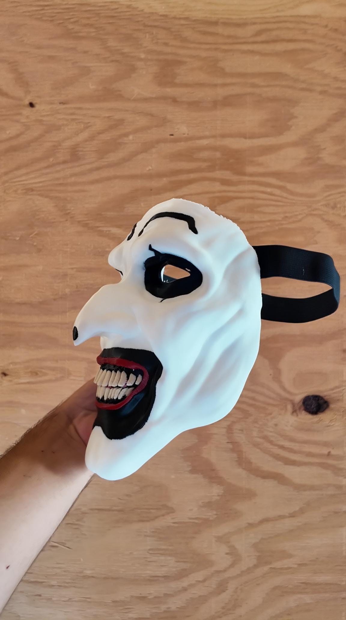 Terrifier Mask – Art the Clown 3D Printed Horror Prop for Halloween