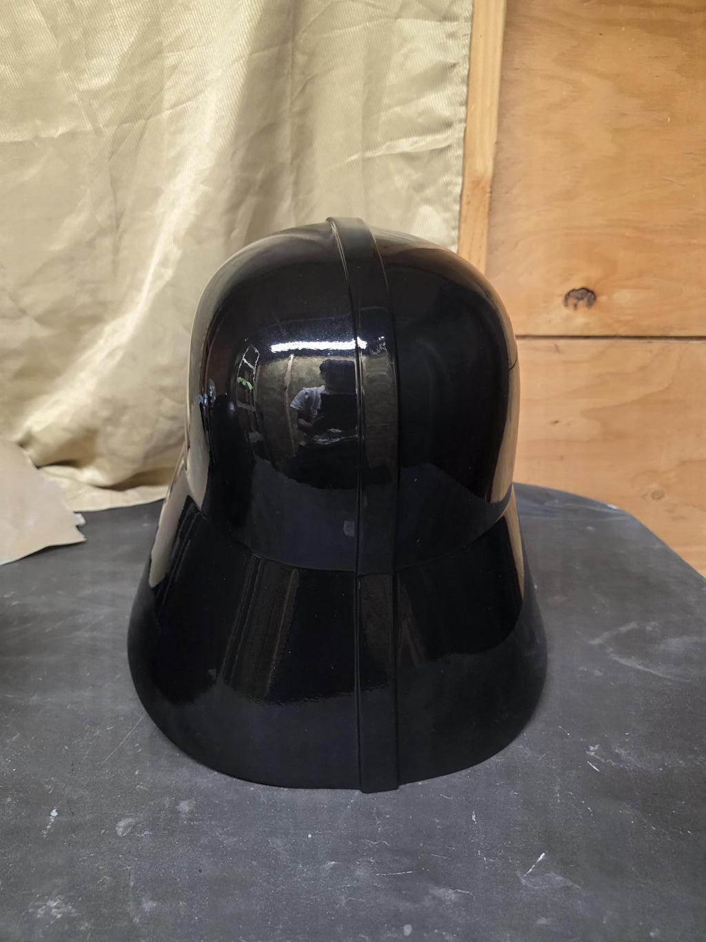 Handmade Darth Vader Helmet – 3D Printed, Gunmetal Finish, Real Metal Mesh – Obi-Wan Kenobi Series – Custom Cosplay Prop