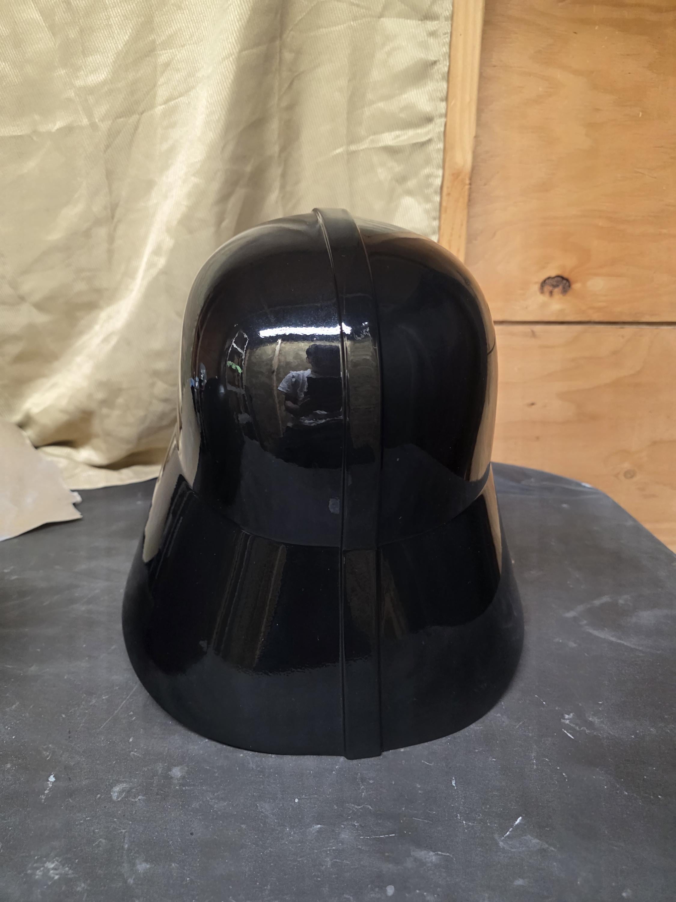 Handmade Darth Vader Helmet – 3D Printed, Gunmetal Finish, Real Metal Mesh – Obi-Wan Kenobi Series – Custom Cosplay Prop