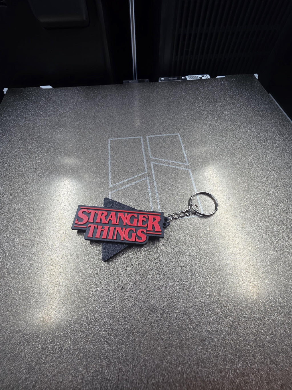 Stranger things logo Keychain