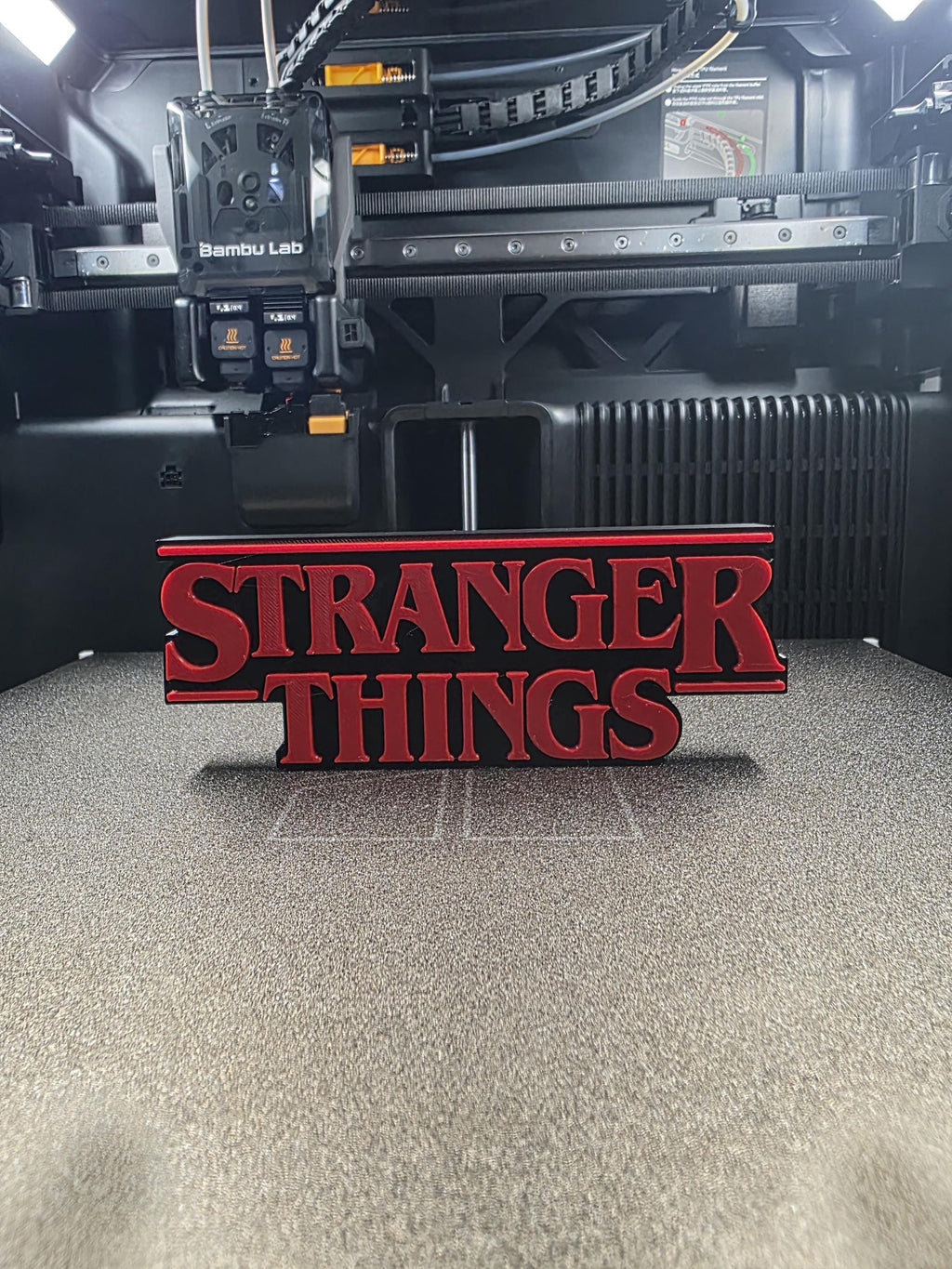 Stranger Things logo sign