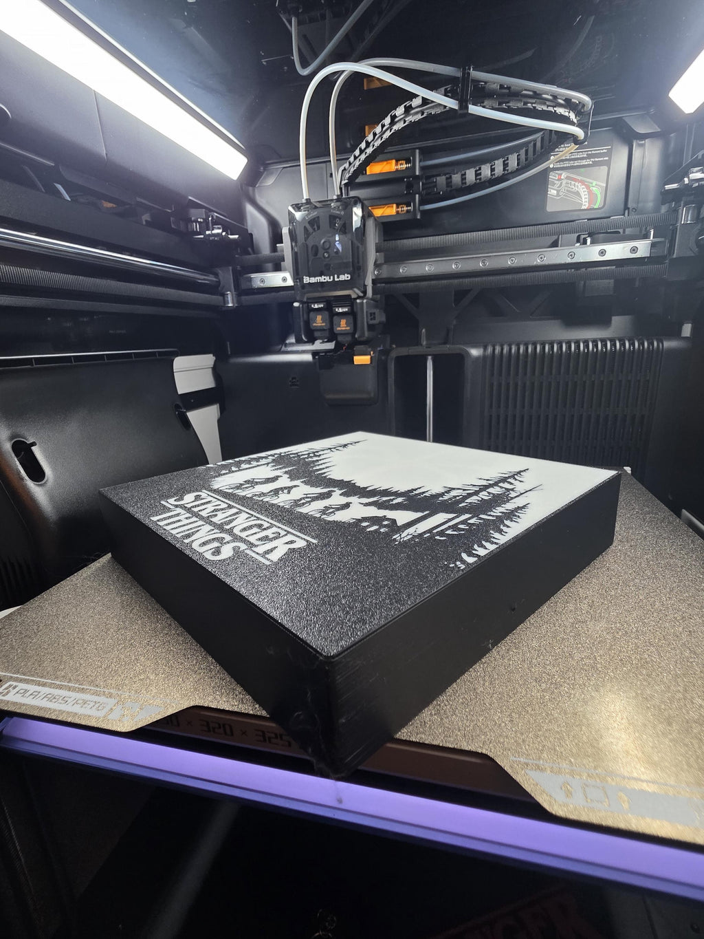 Stranger Things Light Box with Mind Flayer Shadow