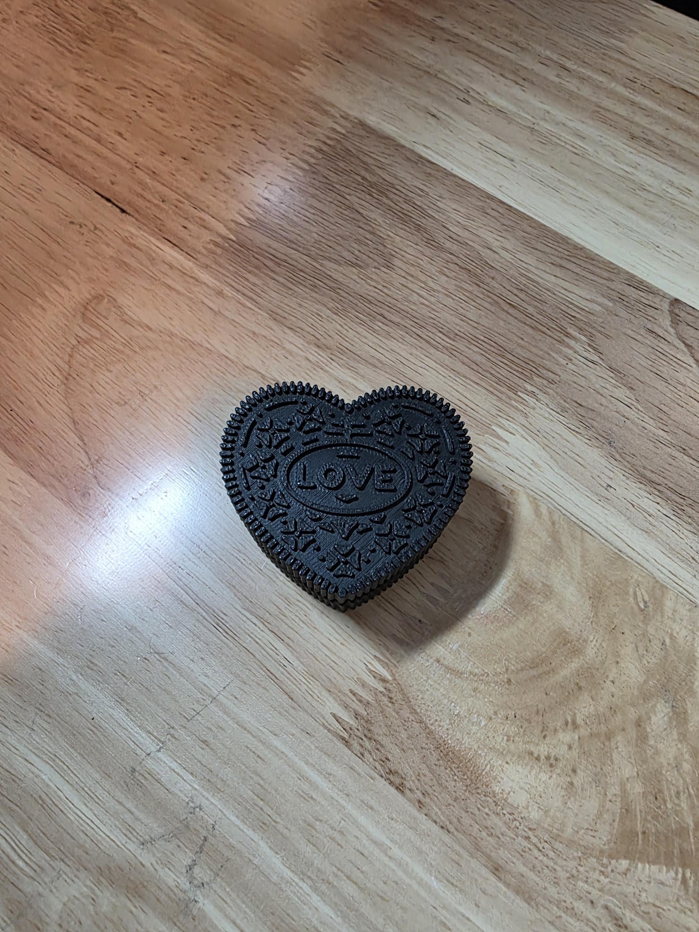 Heart Shape Oreo Fidget Clicker