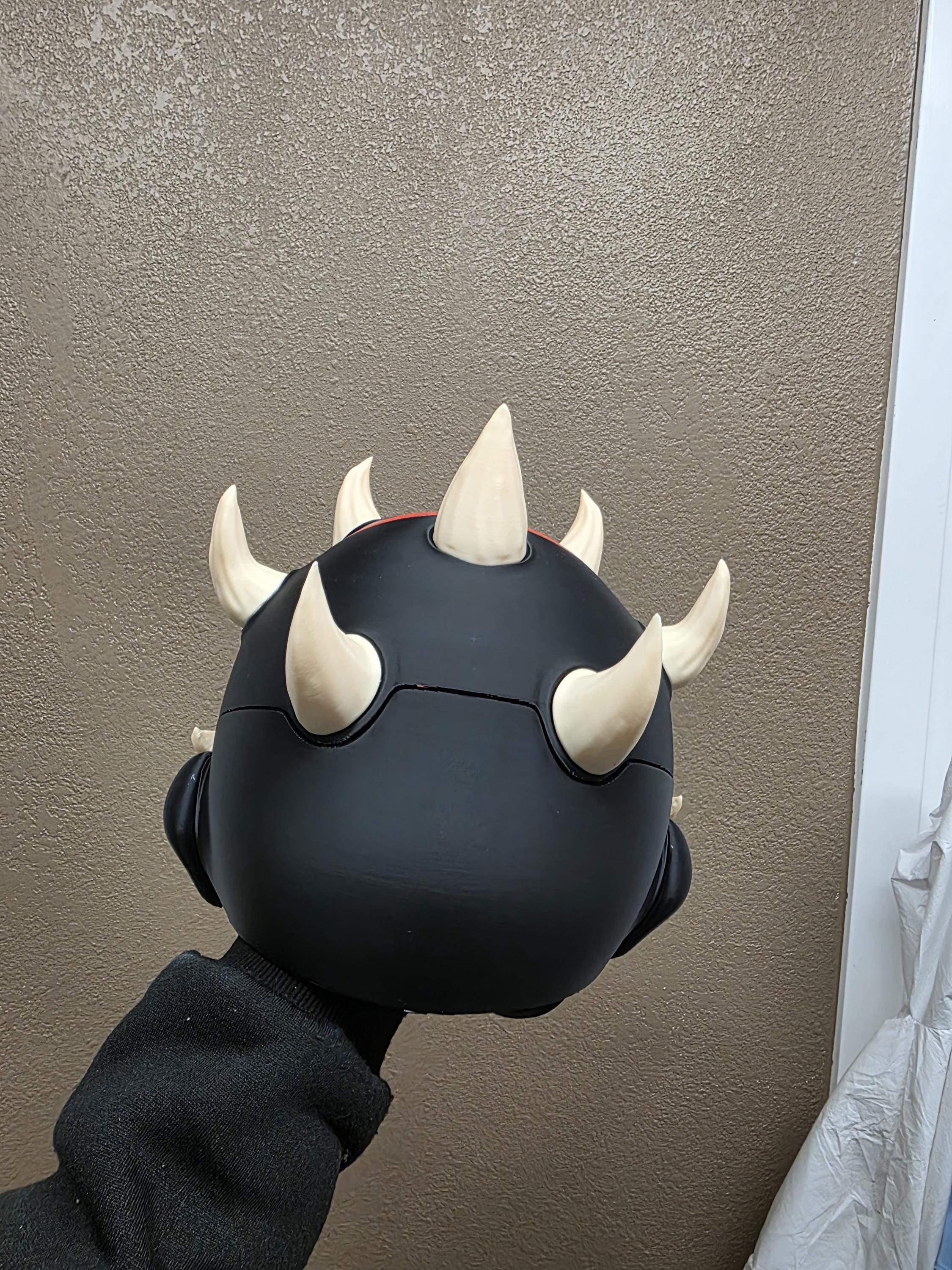 3D Printed Darth Maul Helmet – Ready to Wear – Magnetic Back Panel – Custom Size Available – Star Wars Cosplay Mask