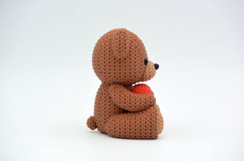 3D Printed Knitted Valentines Day Teddy Bear