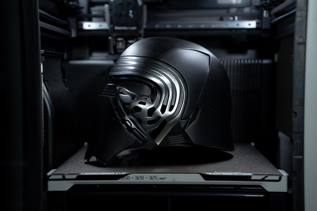 Life-Size Kylo Ren Helmet – Battle-Damaged or Clean Finish – Fully Assembled or DIY Kit