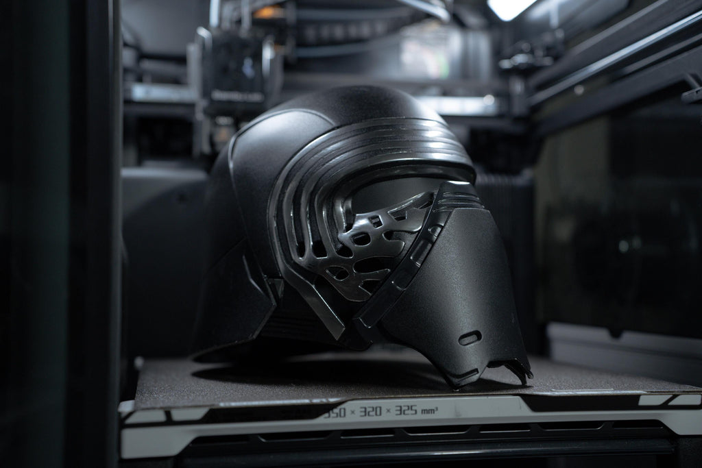 Life-Size Kylo Ren Helmet – Battle-Damaged or Clean Finish – Fully Assembled or DIY Kit