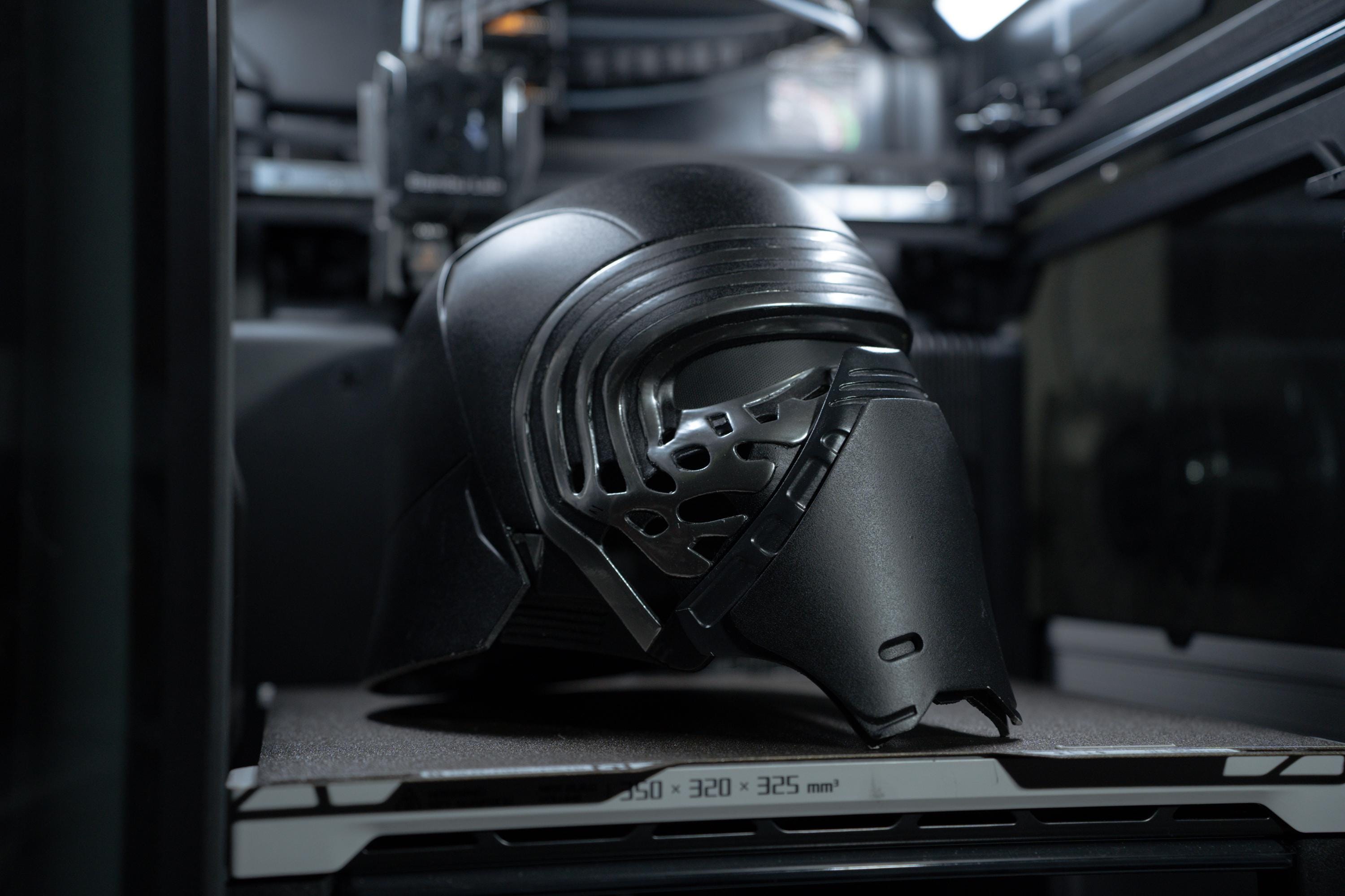 Life-Size Kylo Ren Helmet – Battle-Damaged or Clean Finish – Fully Assembled or DIY Kit
